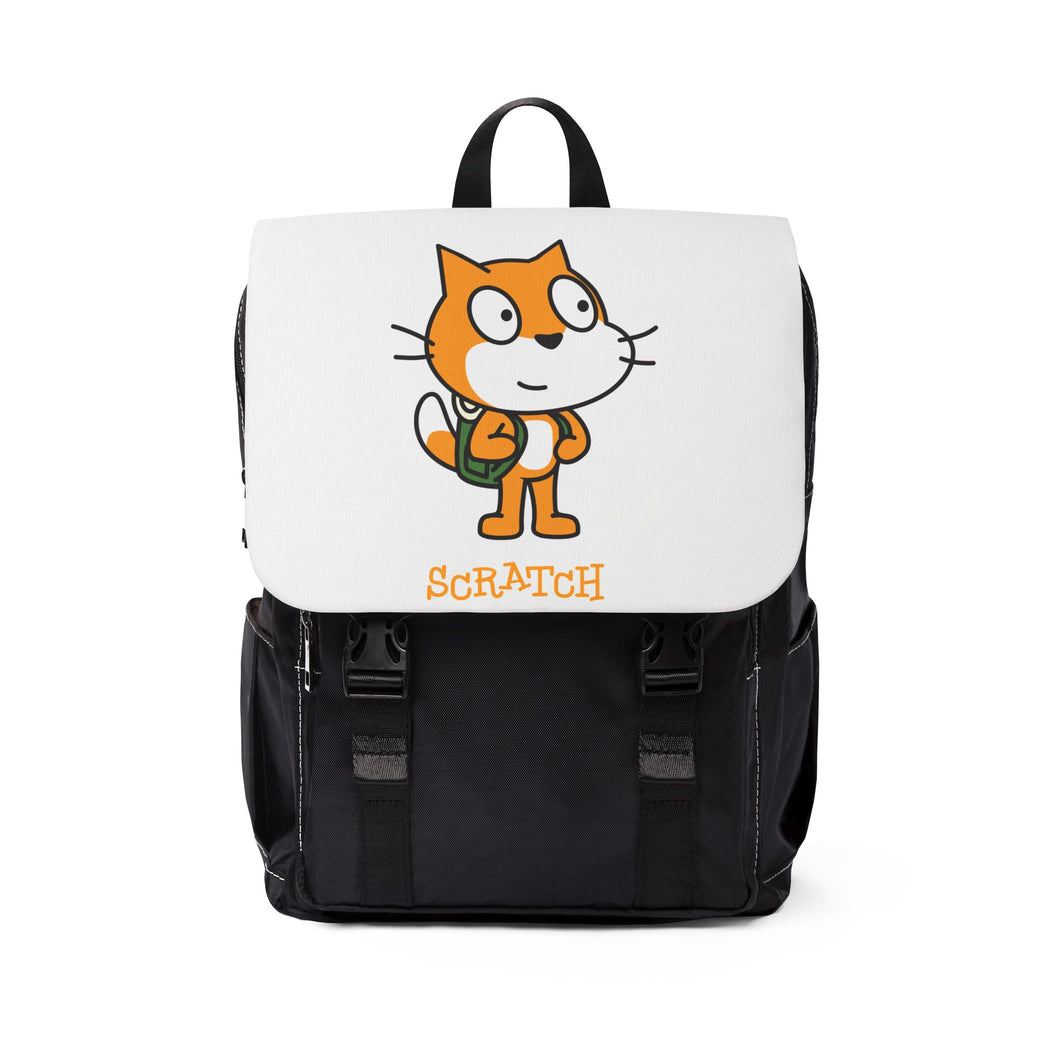 Scratch Cat Unisex Shoulder Backpack