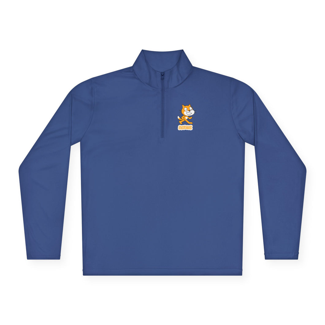 Unisex Scratch Cat Quarter-Zip