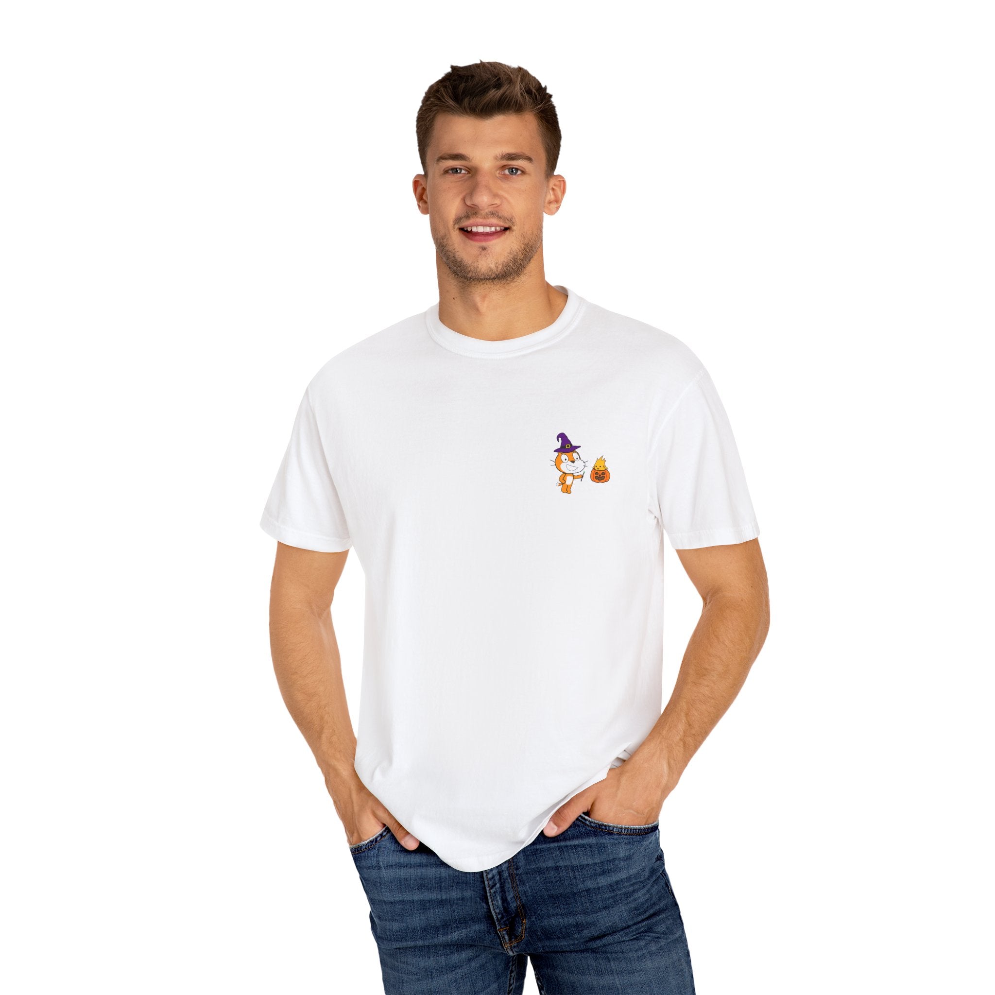 Scratch Cat Halloween Witch T-Shirt