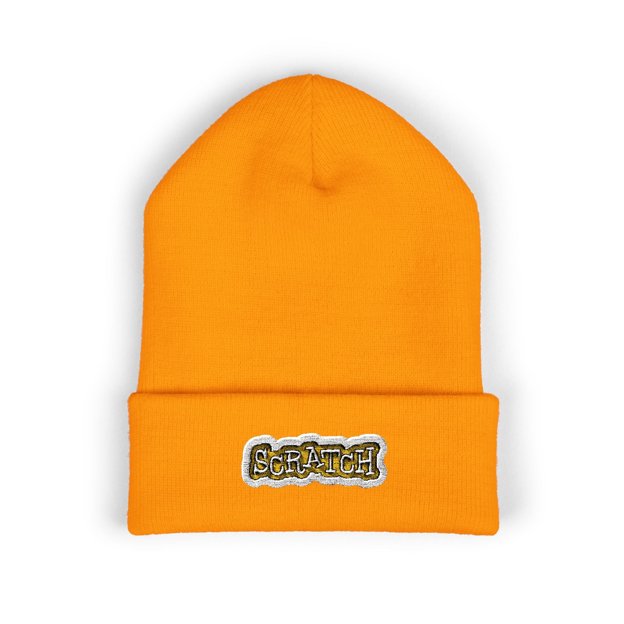Scratch Cuffed Beanie (Embroidery)