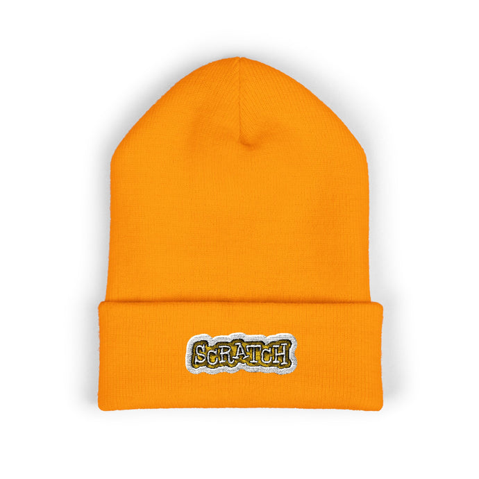 Scratch Cuffed Beanie (Embroidery)