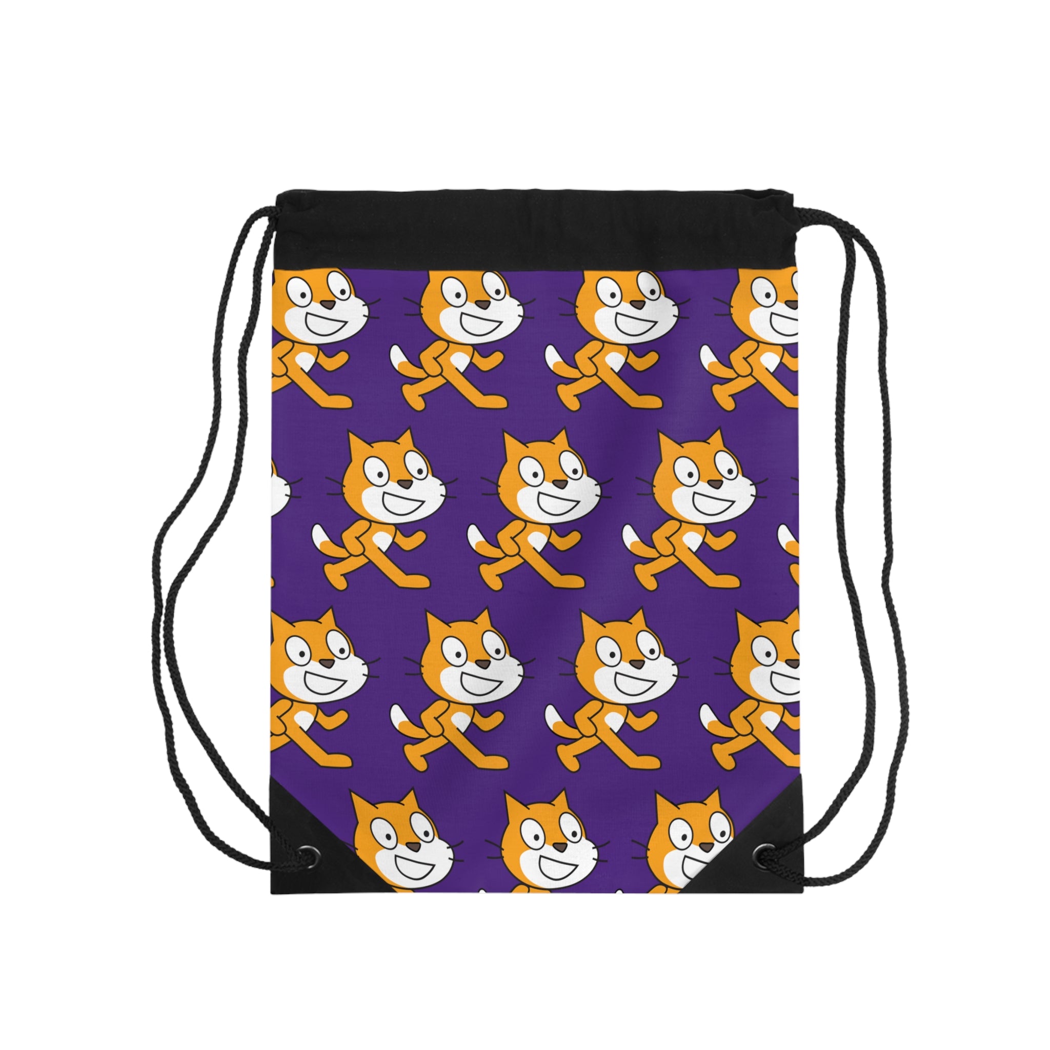 Scratch Cat Drawstring Bag
