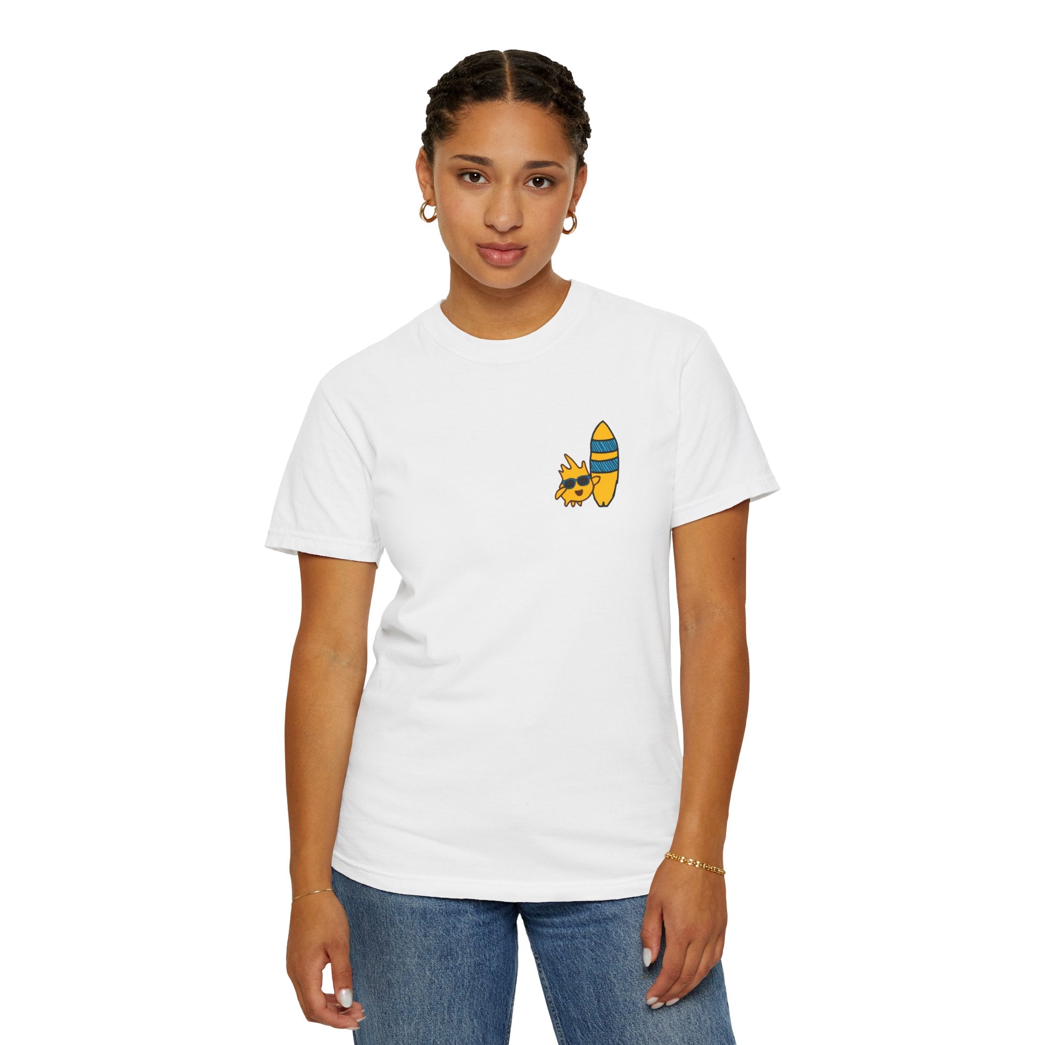 Playful Scratch Friend Surfing T-Shirt