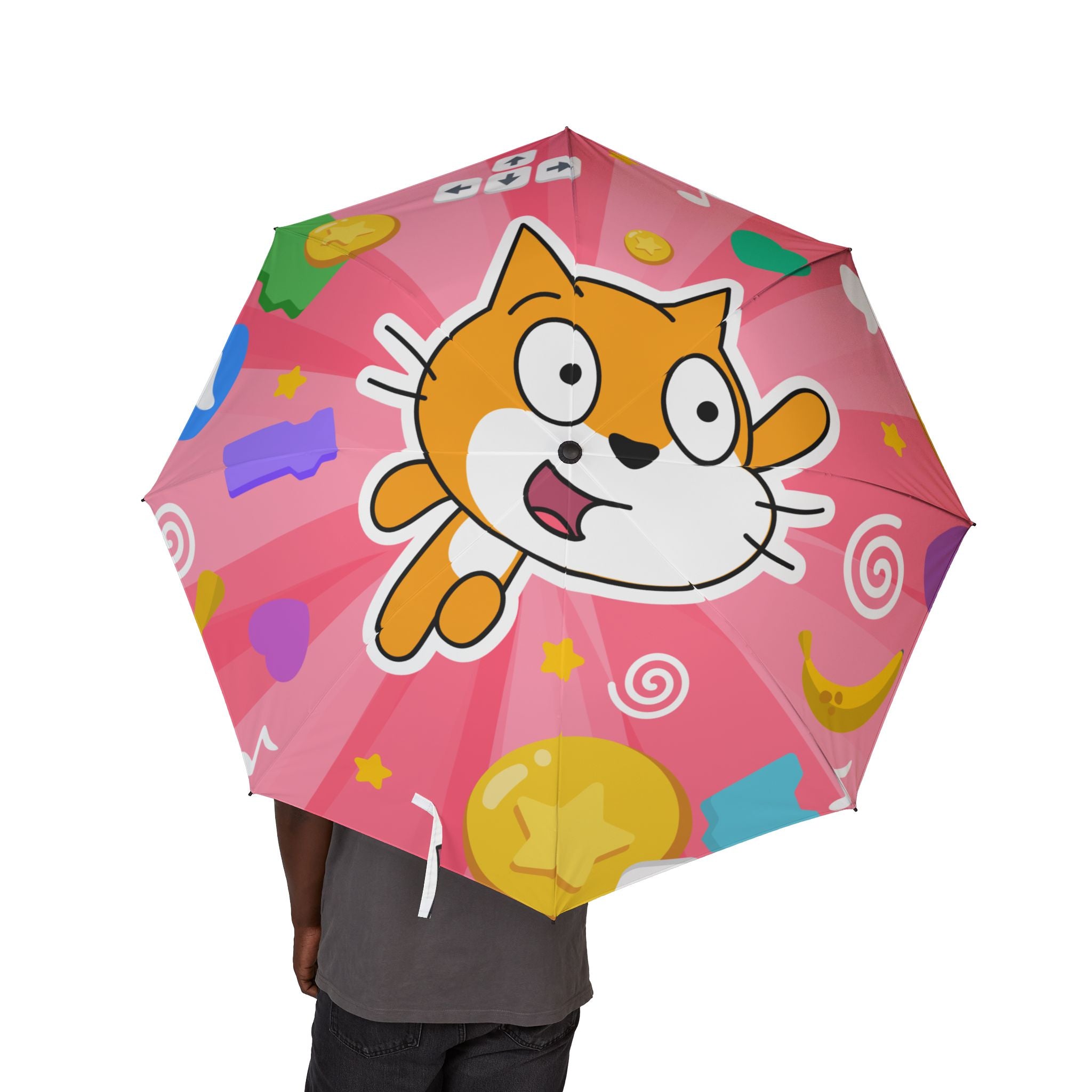 Scratch Cat Celebration Umbrella