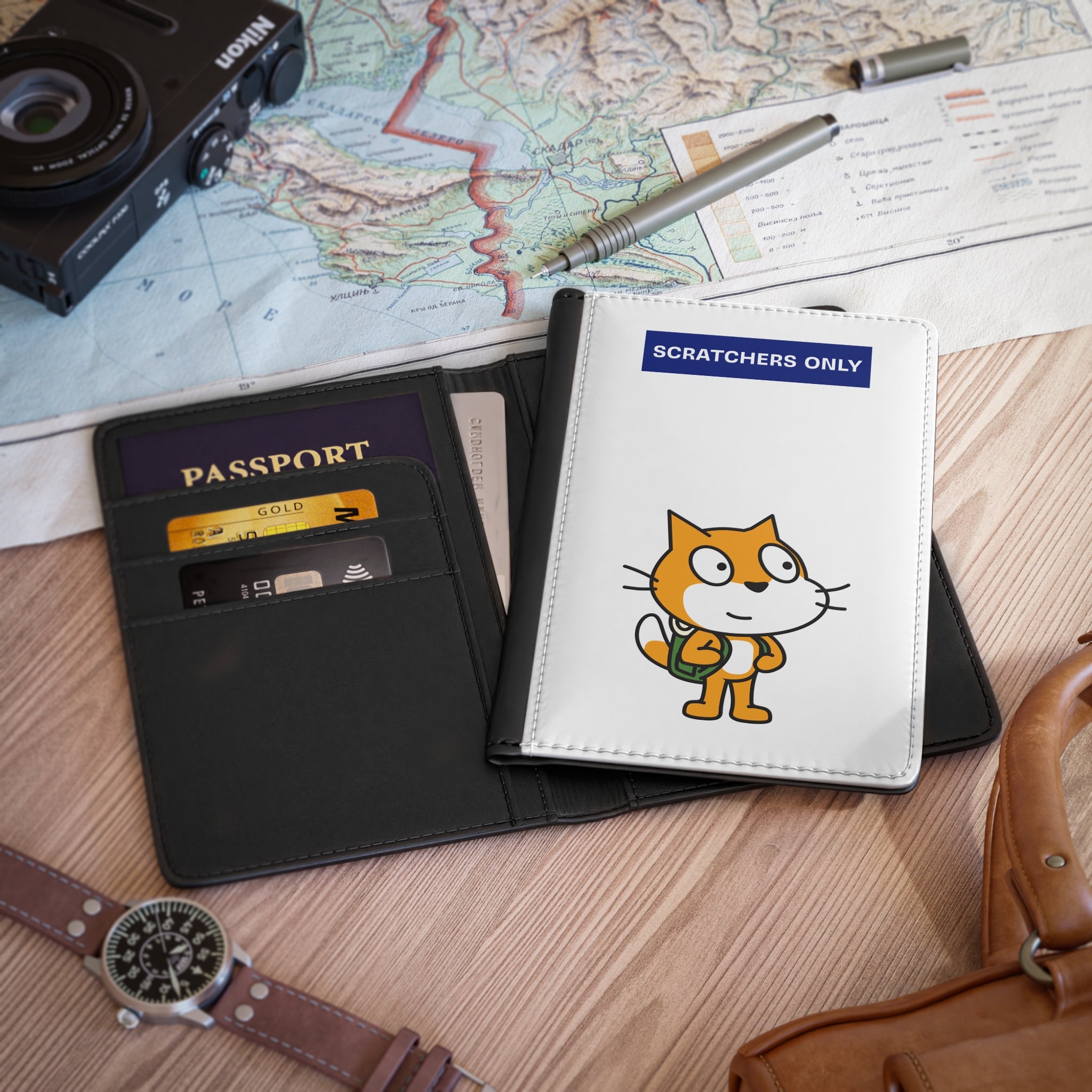 "Scratchers Only" Passport Cover