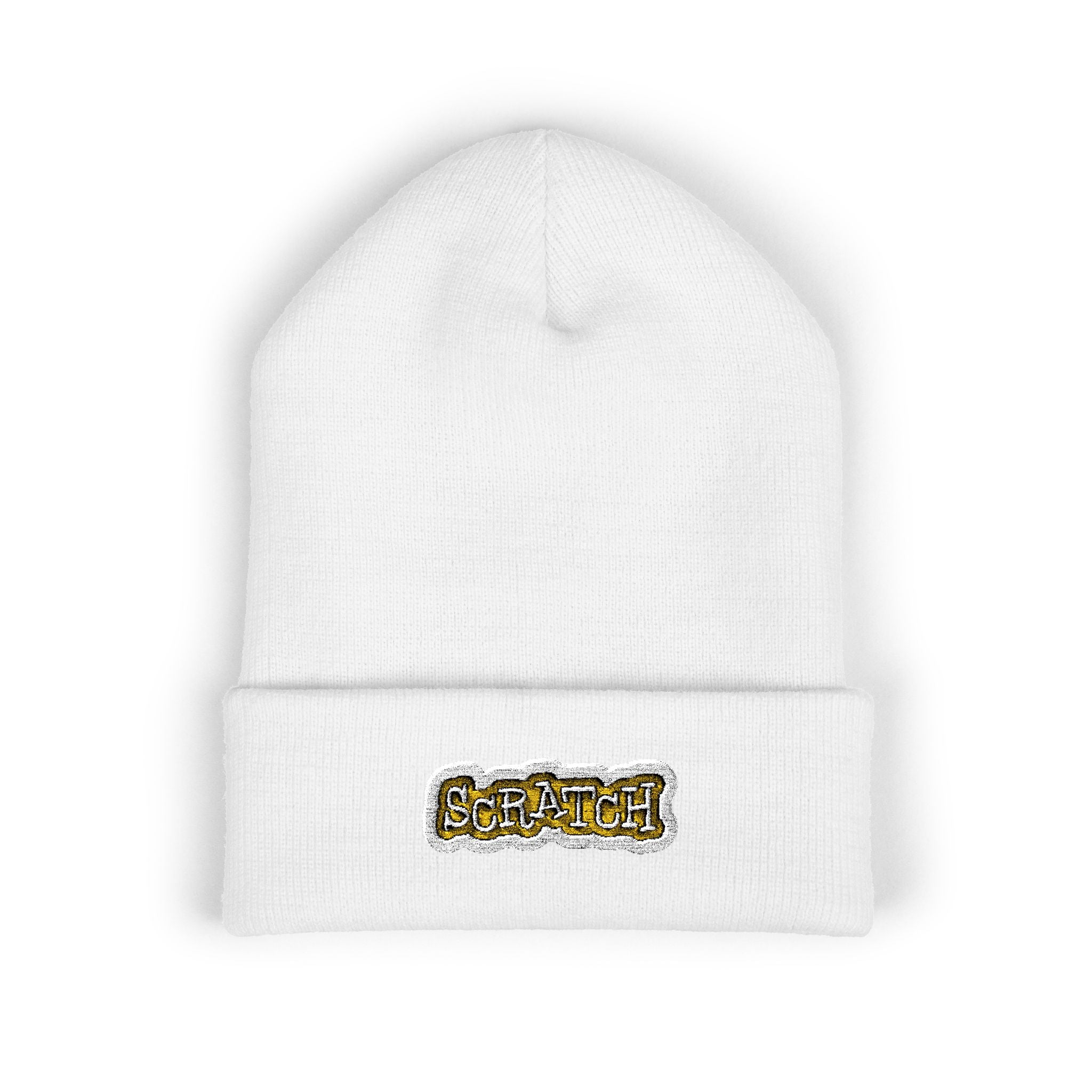 Scratch Cuffed Beanie (Embroidery)