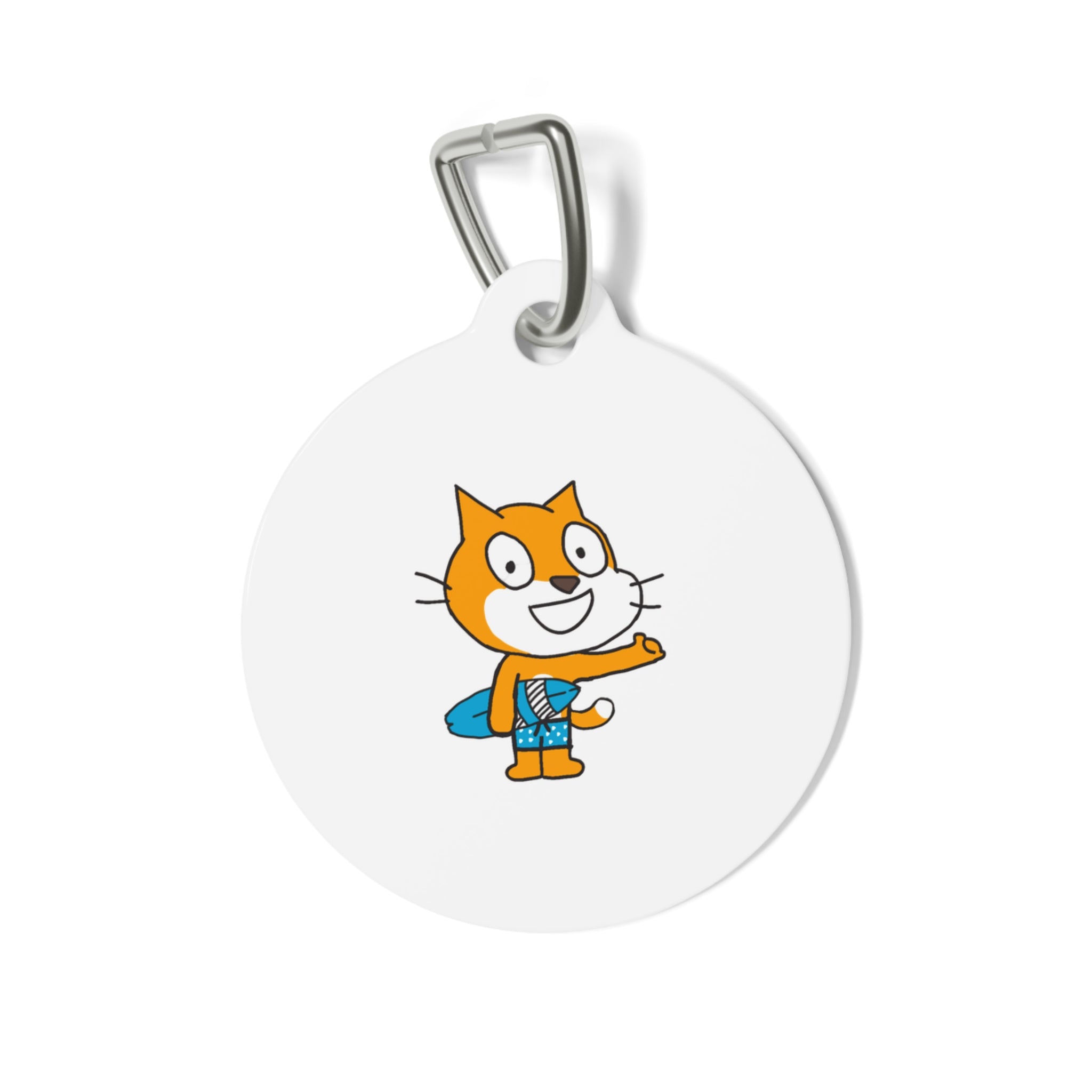 Scratch Cat "Surf's Up" Pet Tag