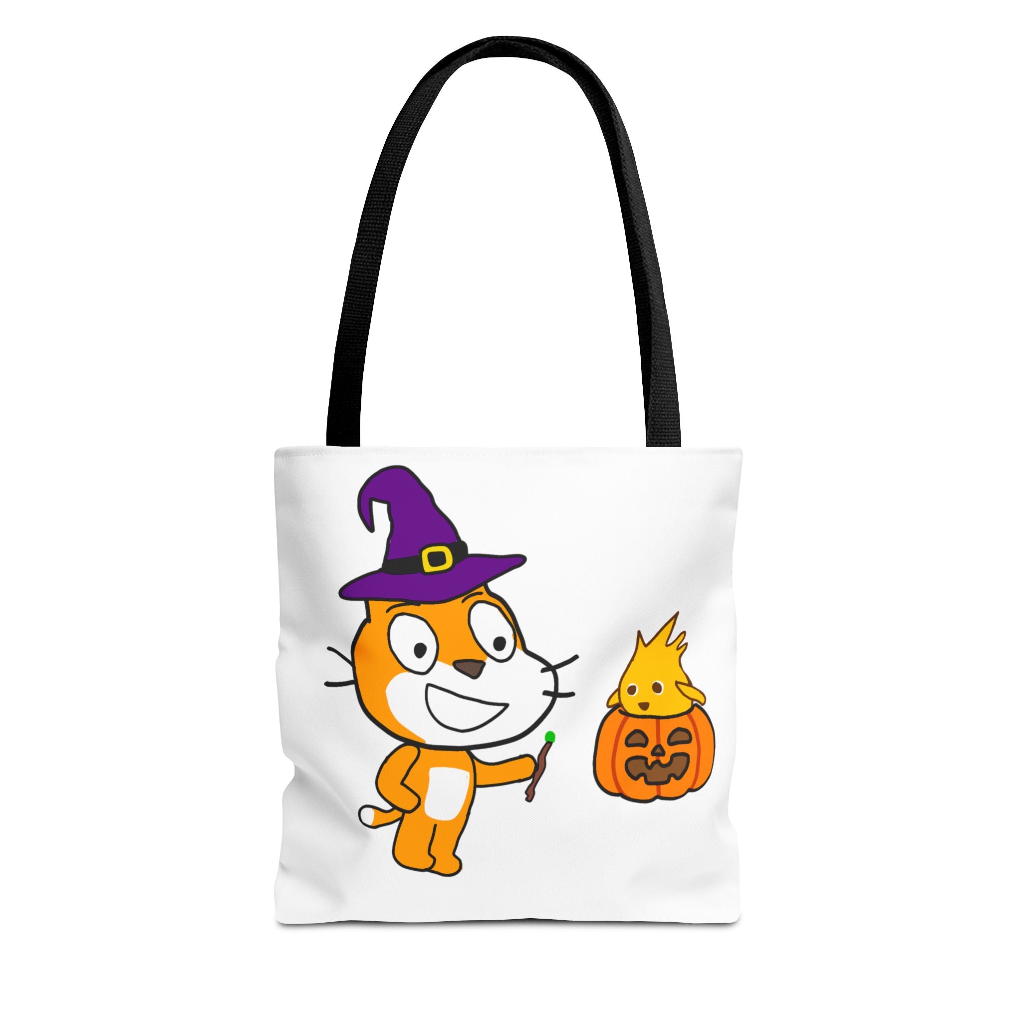 Scratch Cat Halloween Tote Bag