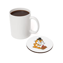 Scratch Cat Thanksgiving Coasters