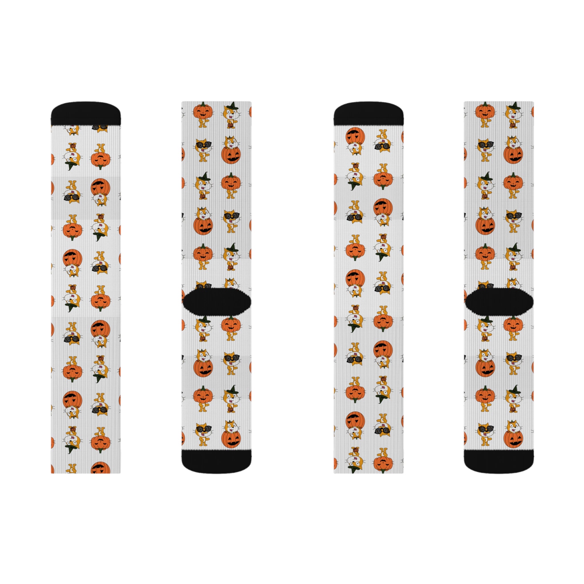 Scratch Cat Halloween-Themed Socks