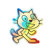 Scratch Cat Sticker