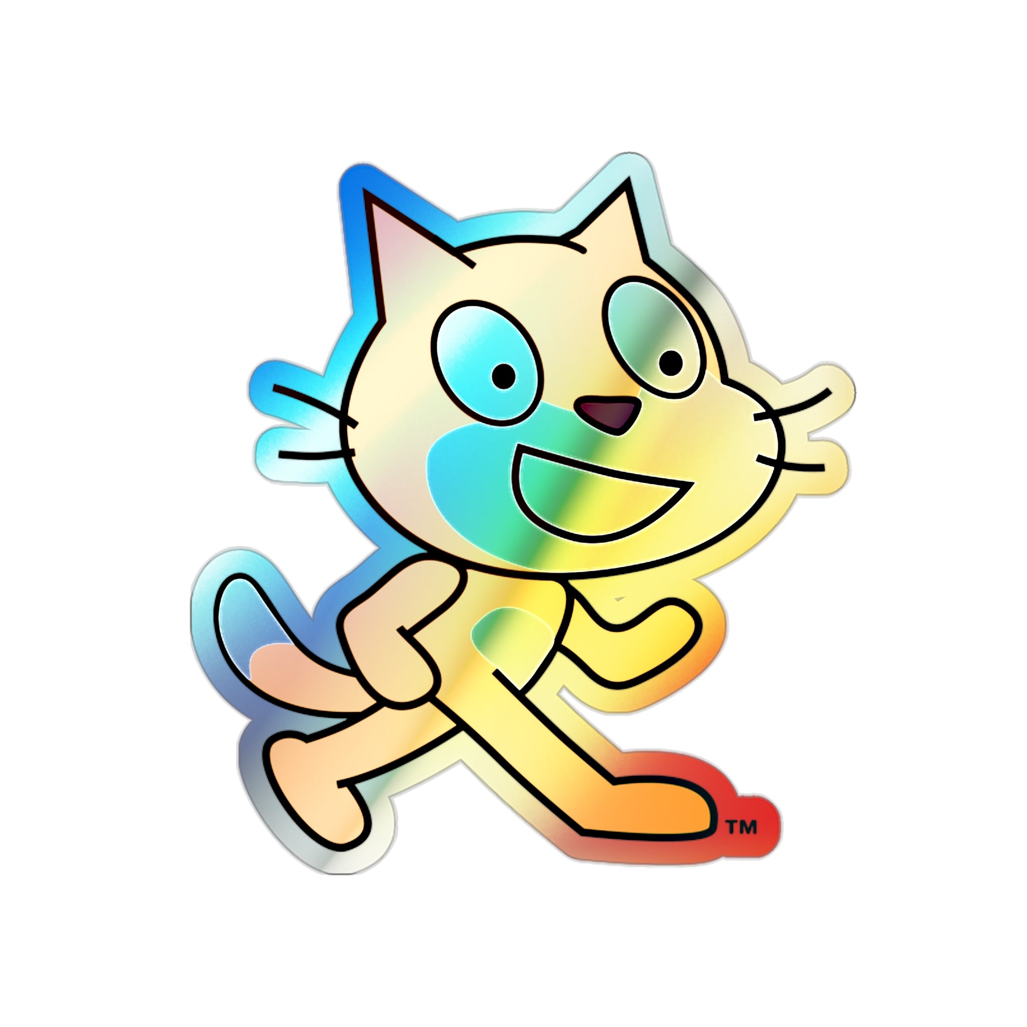 Scratch Cat Sticker