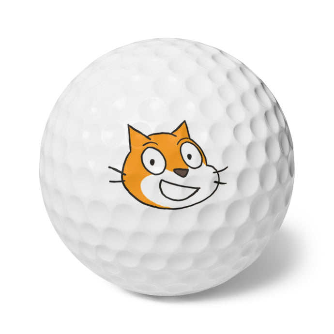Scratch Cat Golf Balls, 6pcs