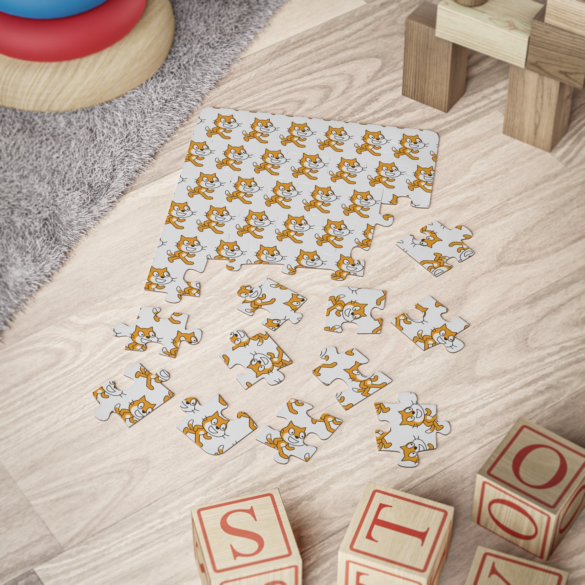 Kids' Scratch Cat Puzzle