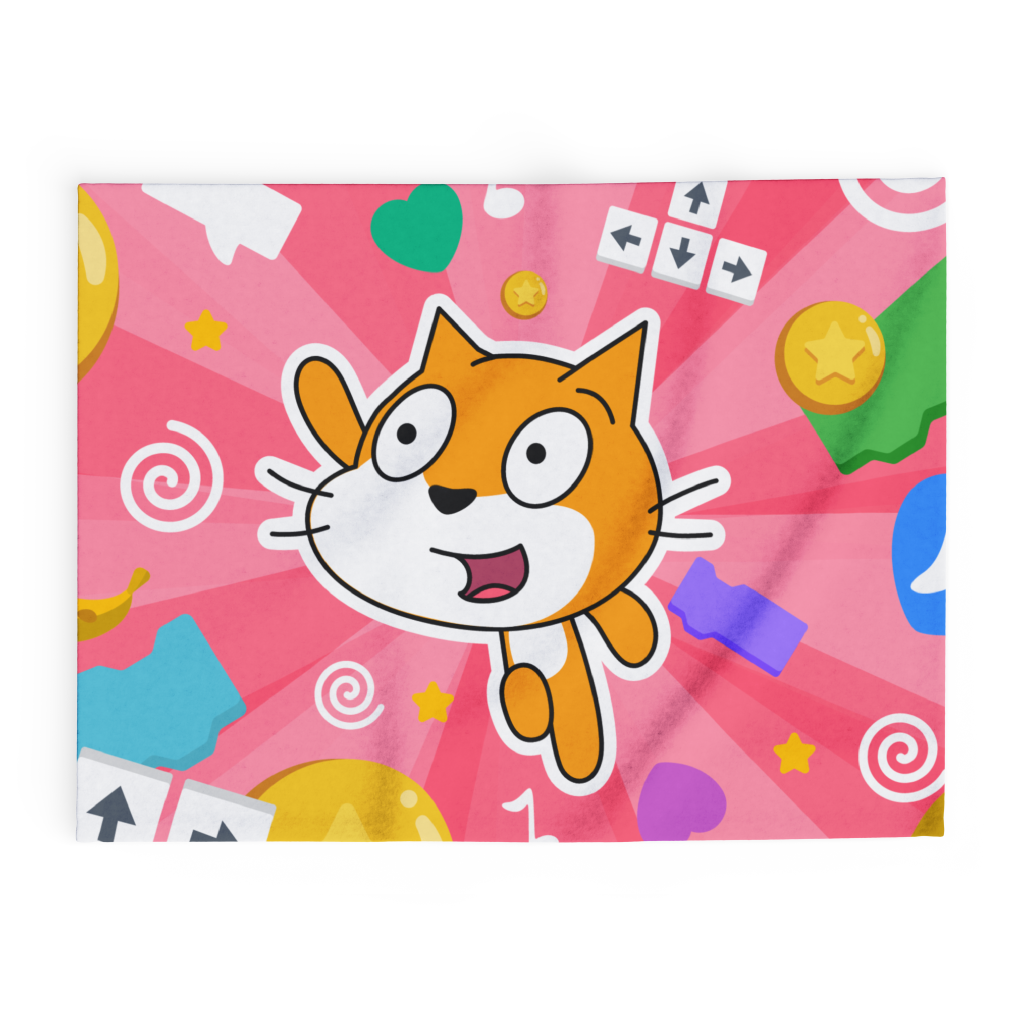 Scratch Cat Fleece Blanket - Scratch Week 2025