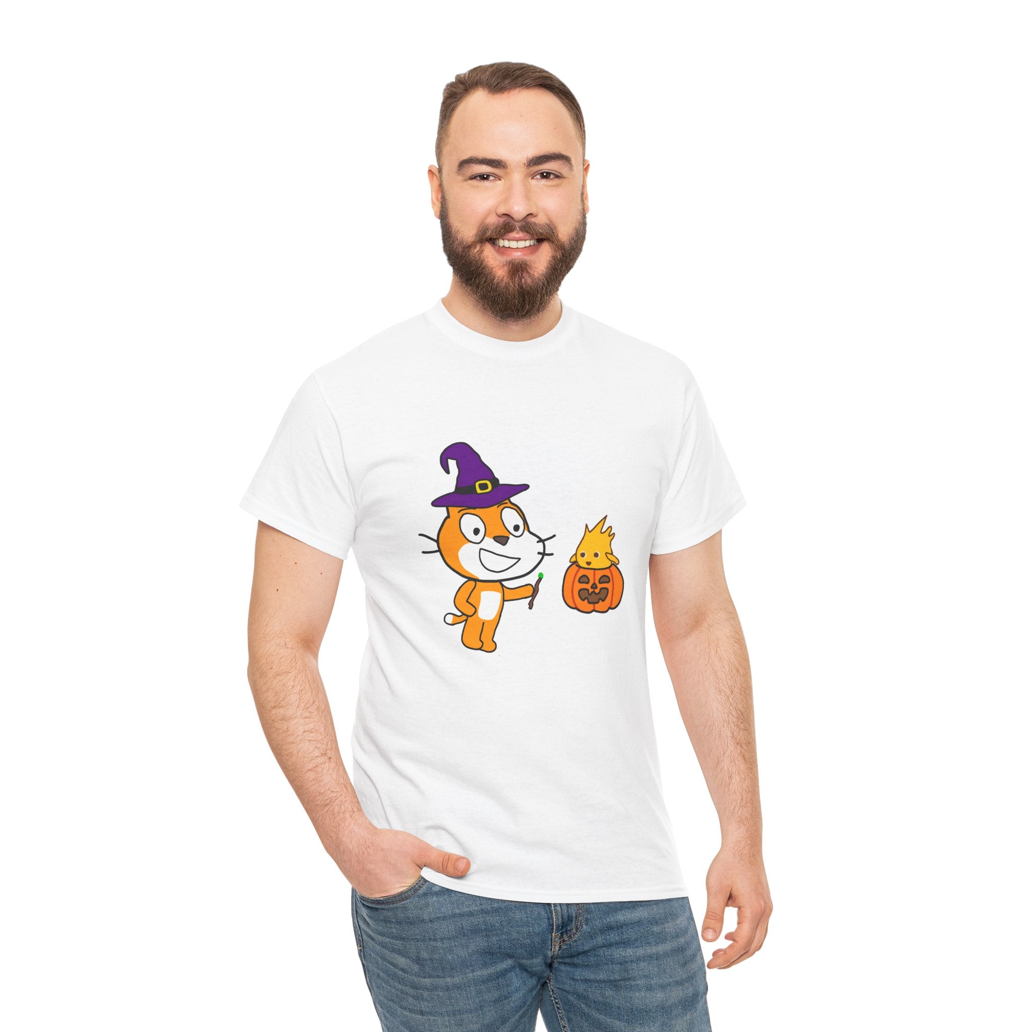 Scratch Cat Halloween  Tee