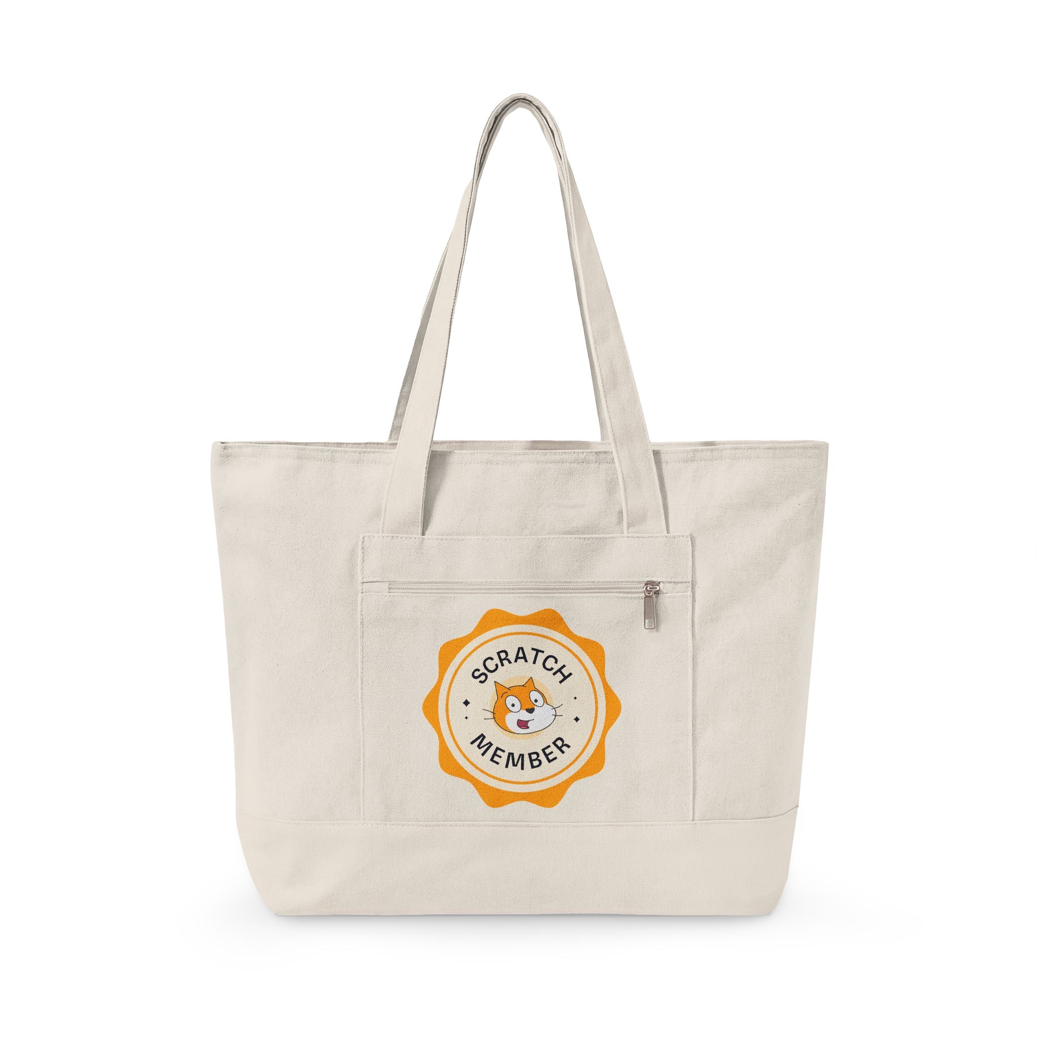 Member  Exclusive — "Scratch Member Badge" Zippered Tote Bag