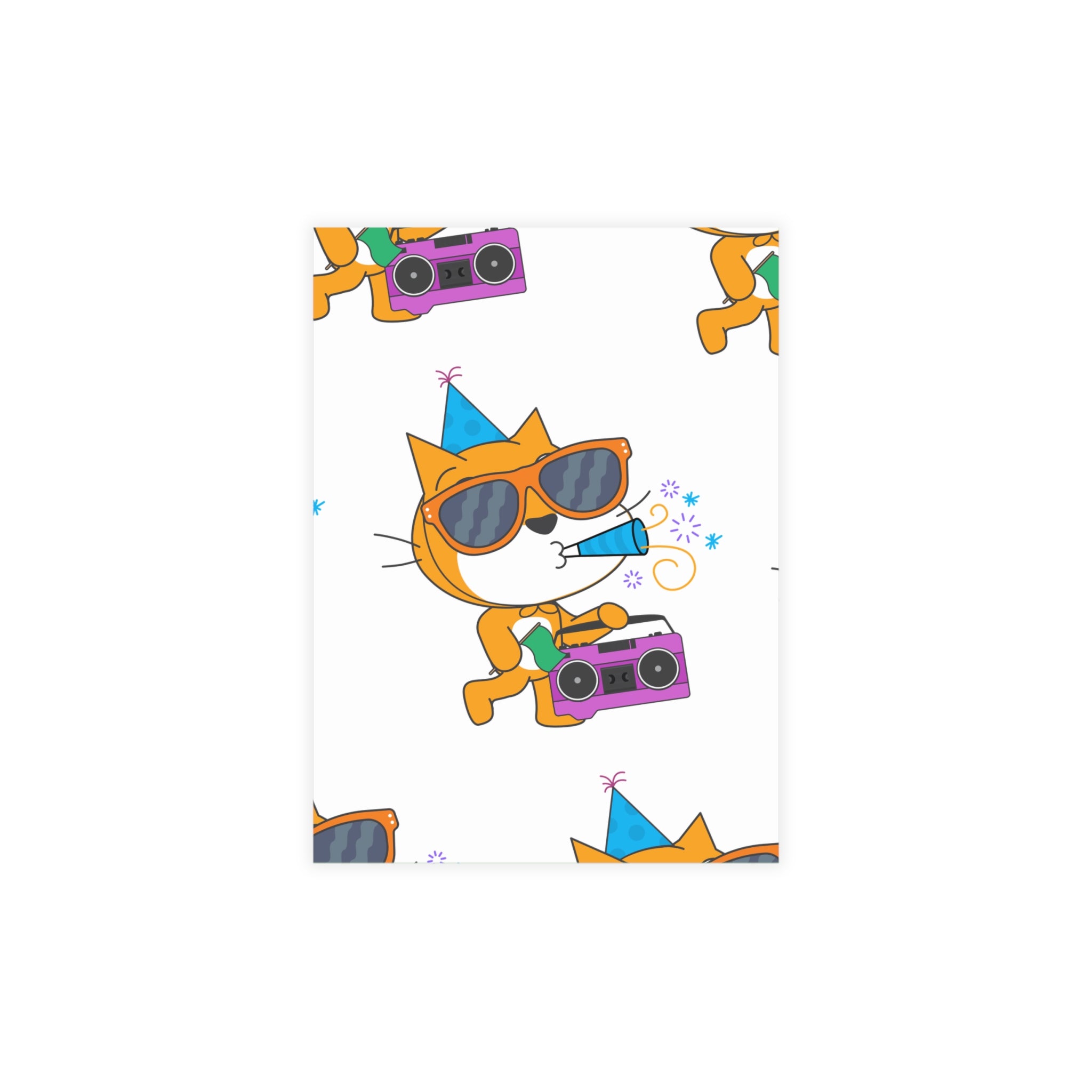 Scratch Cat Postcard Bundles with Envelopes