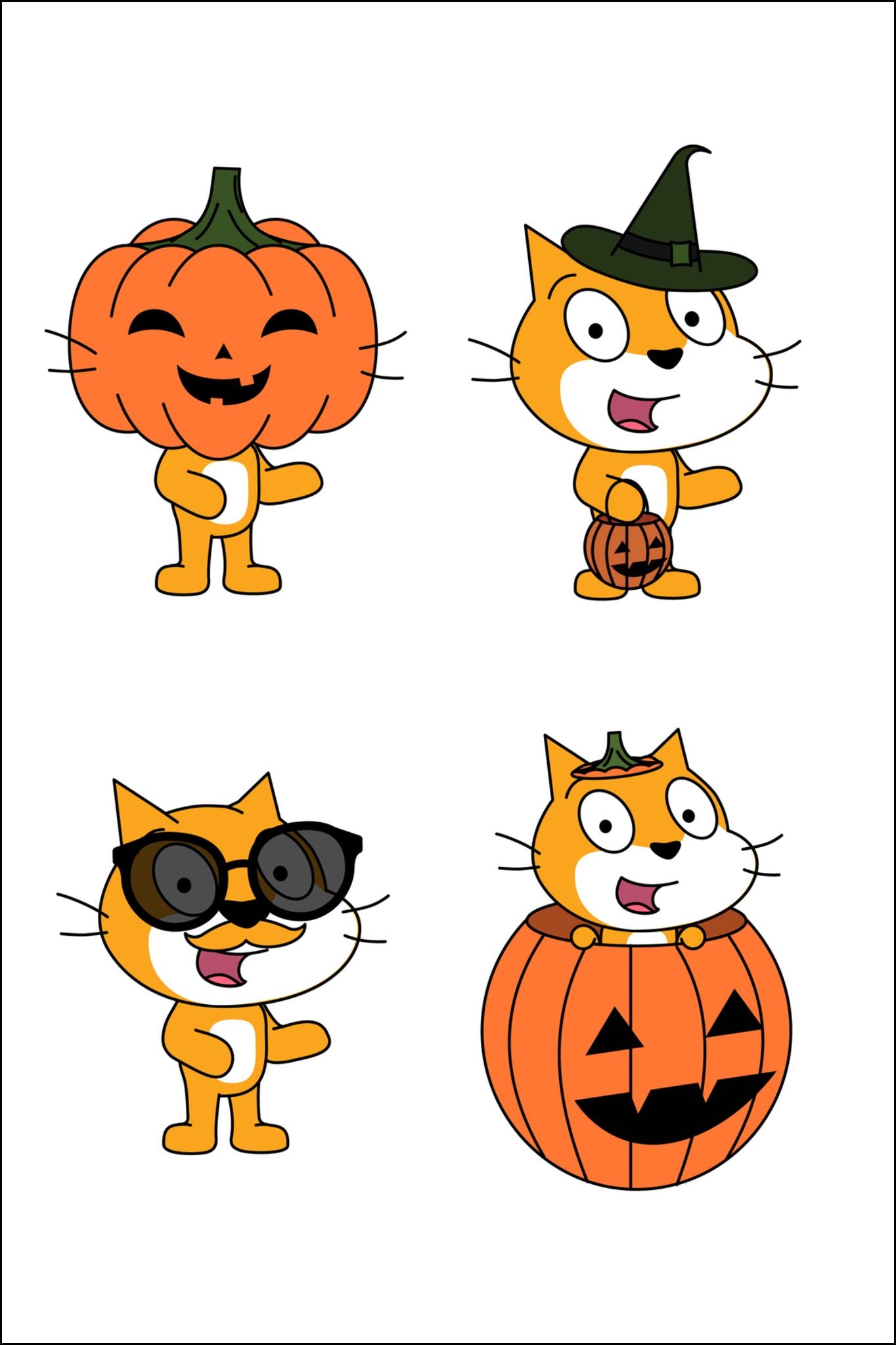 Scratch Cat Halloween Temporary Tattoos