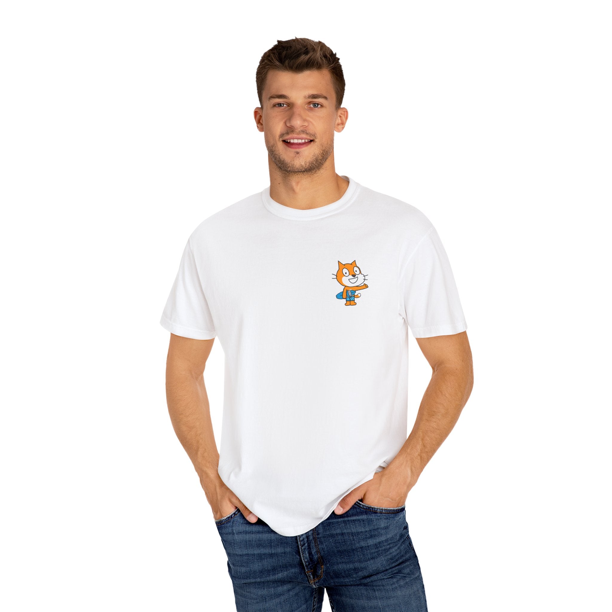 Scratch Cat Surf Fun Unisex T-Shirt