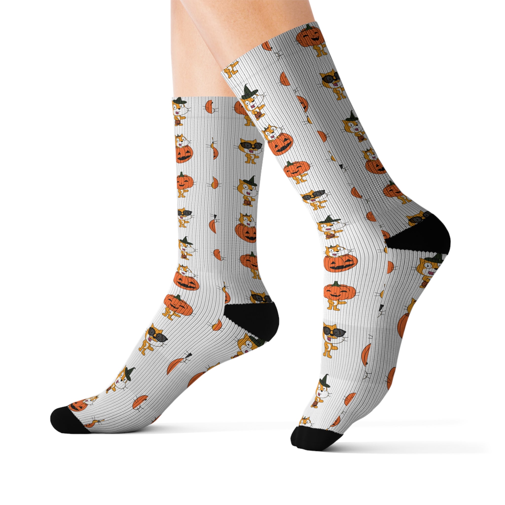 Scratch Cat Halloween-Themed Socks