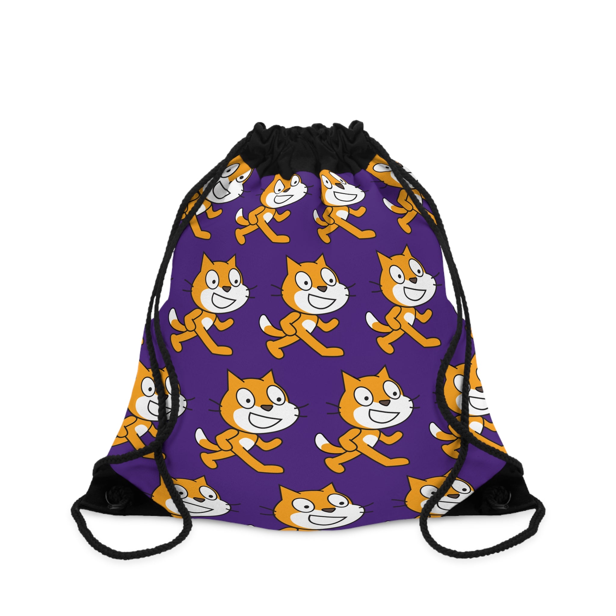 Scratch Cat Drawstring Bag