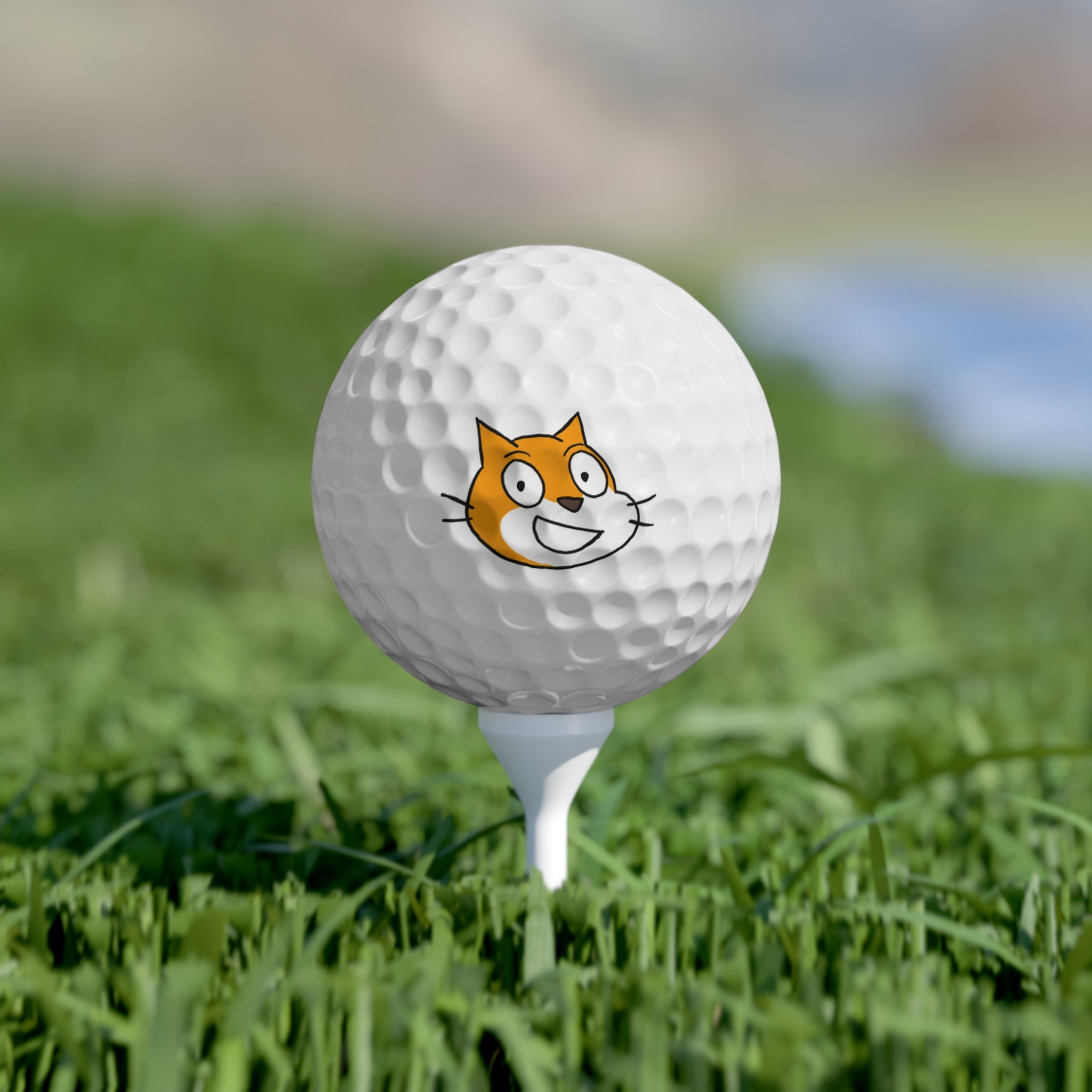 Scratch Cat Golf Balls, 6pcs
