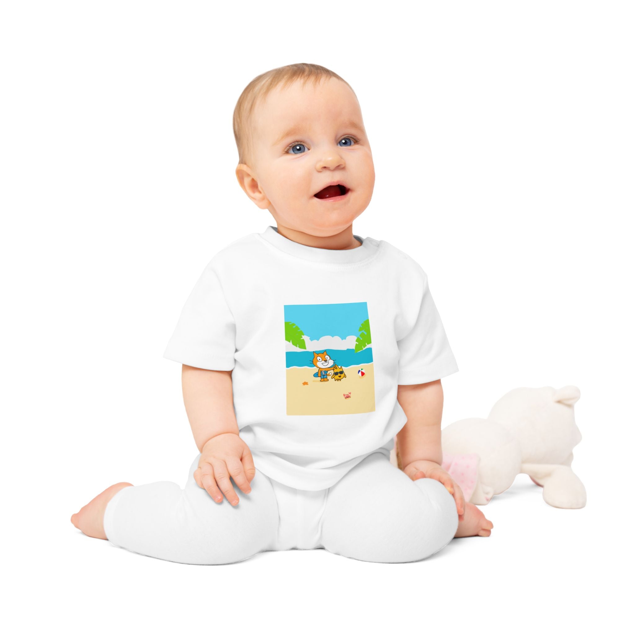 Scratch Cat "Surf's Up" Baby T-Shirt