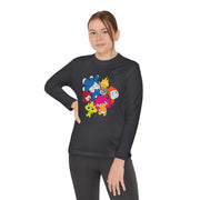 Scratch Cat Friends Youth Long Sleeve Tee
