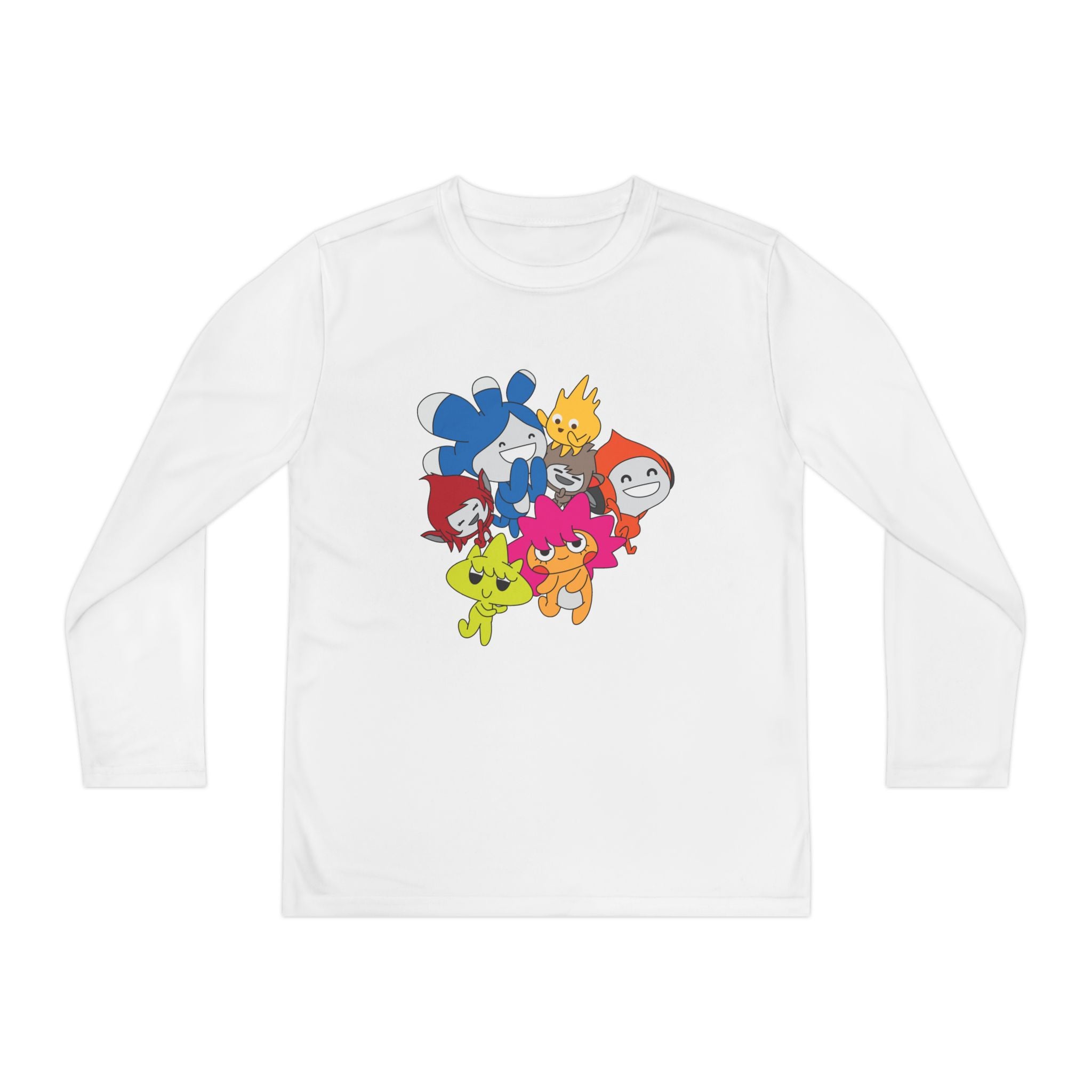 Scratch Cat Friends Youth Long Sleeve Tee