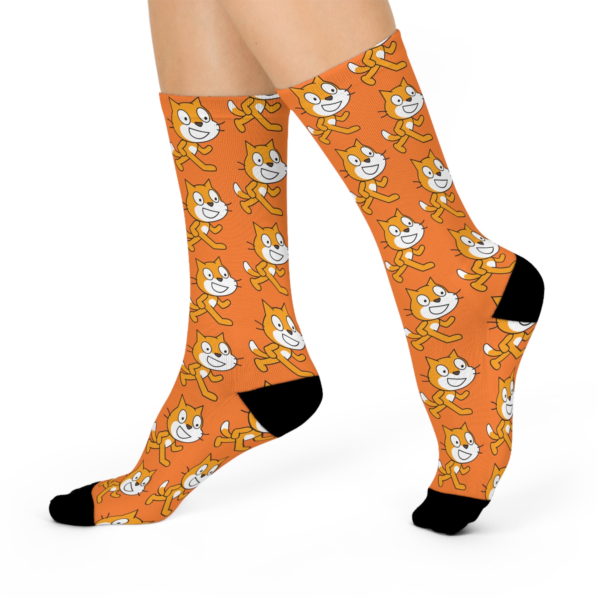 Scratch Cat Crew Socks