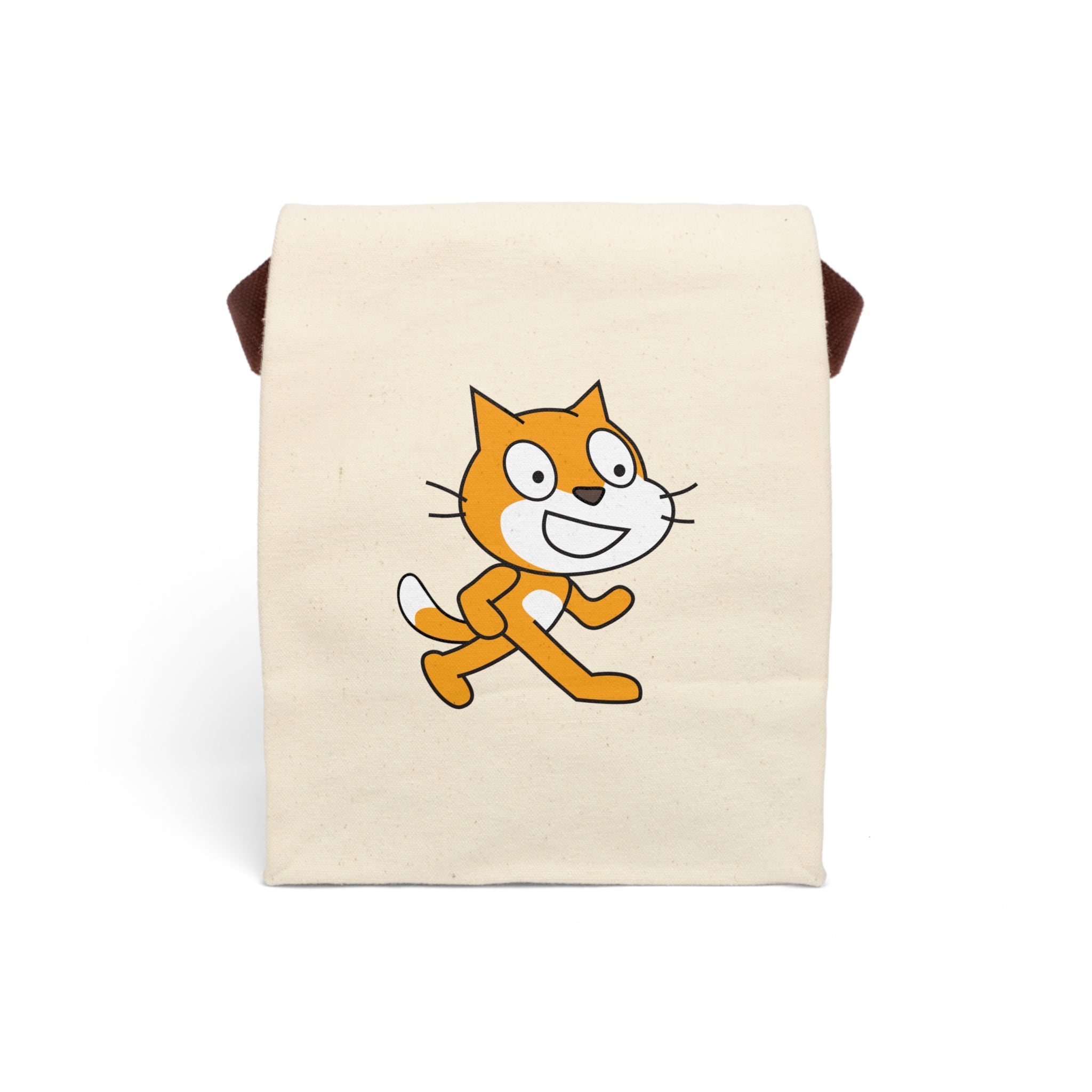 Scratch Cat Canvas Lunch Bag