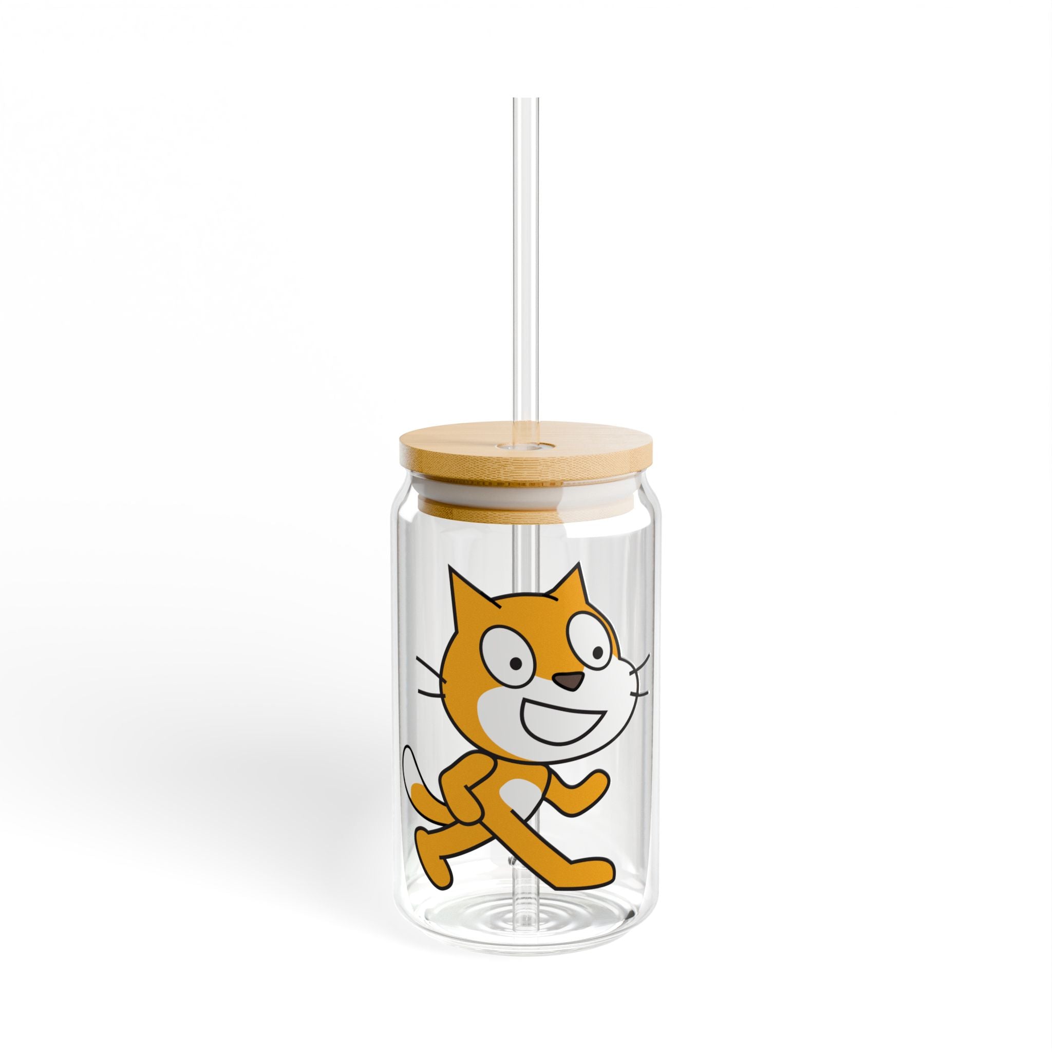 Scratch Cat Sipper Glass