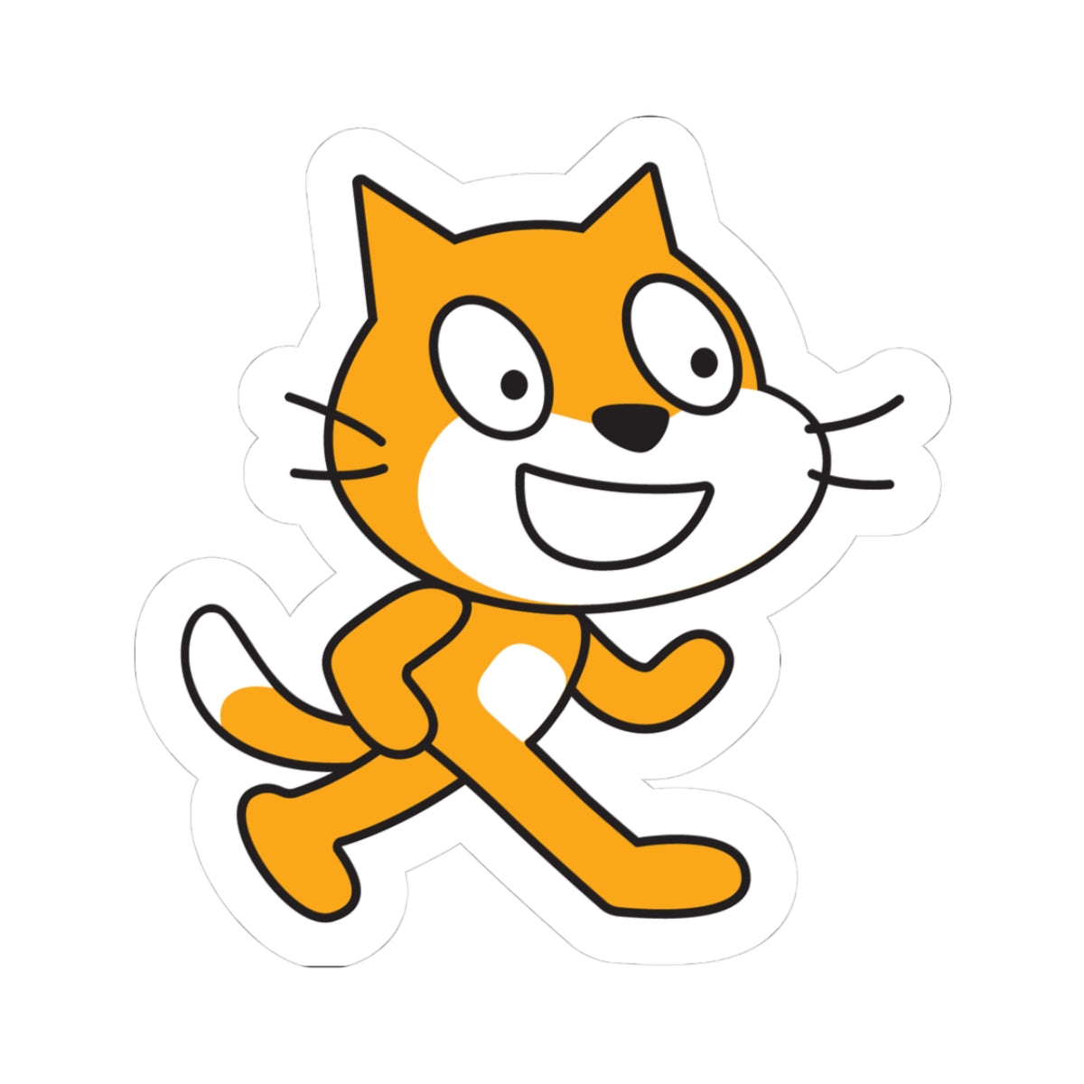 Scratch Cat Sticker