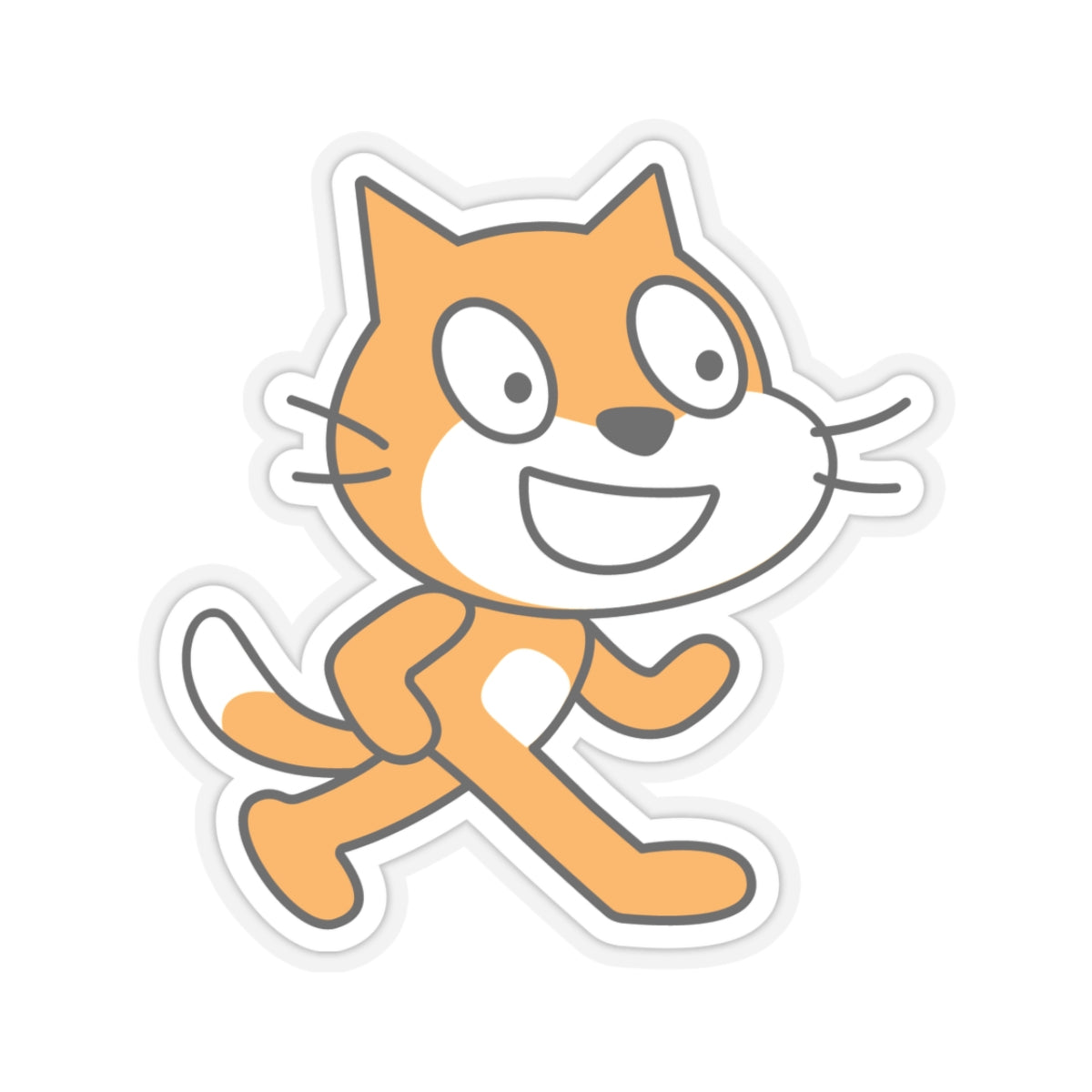 Scratch Cat Sticker