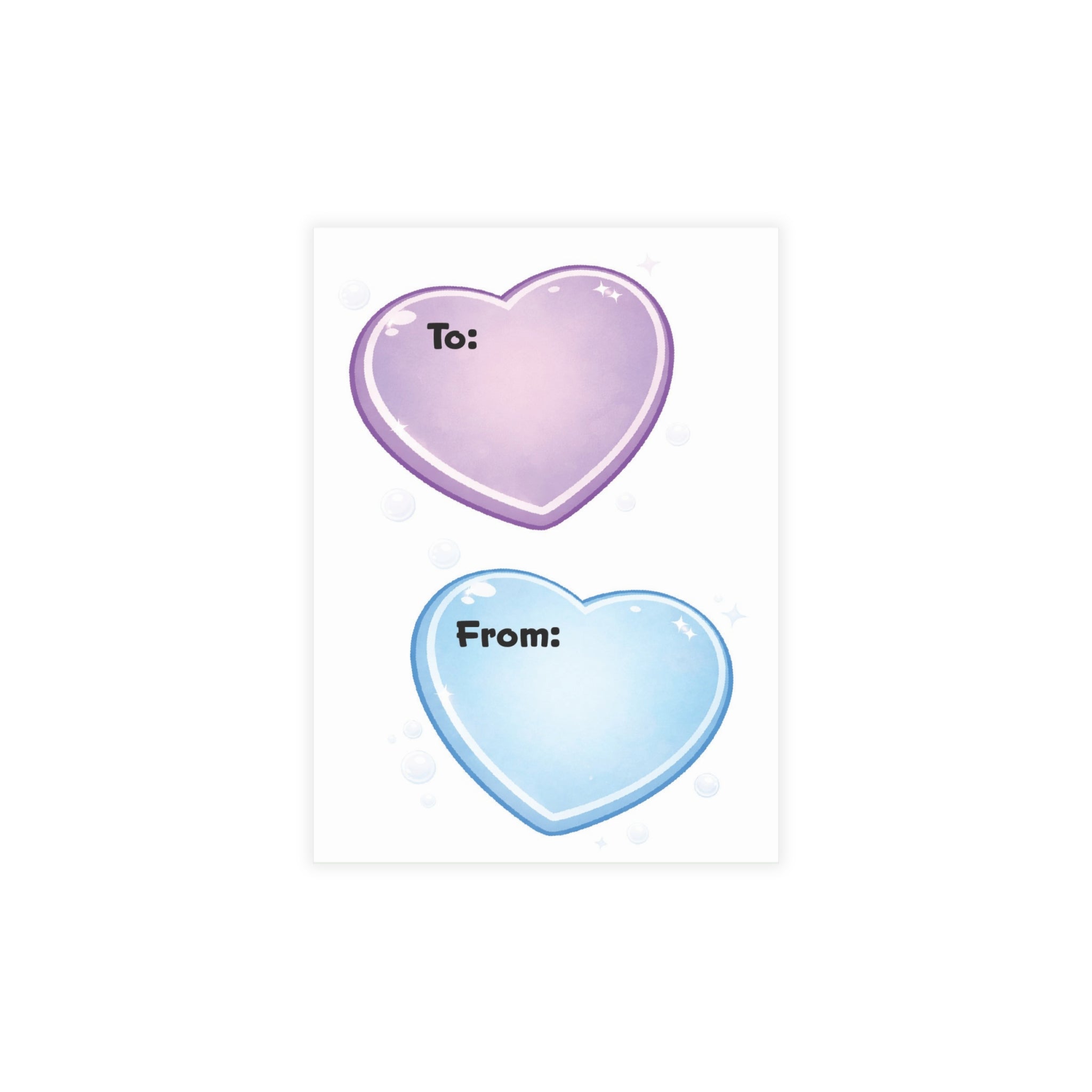 Scratch Cat Friends Valentine's Day Postcard Bundles (envelopes included)
