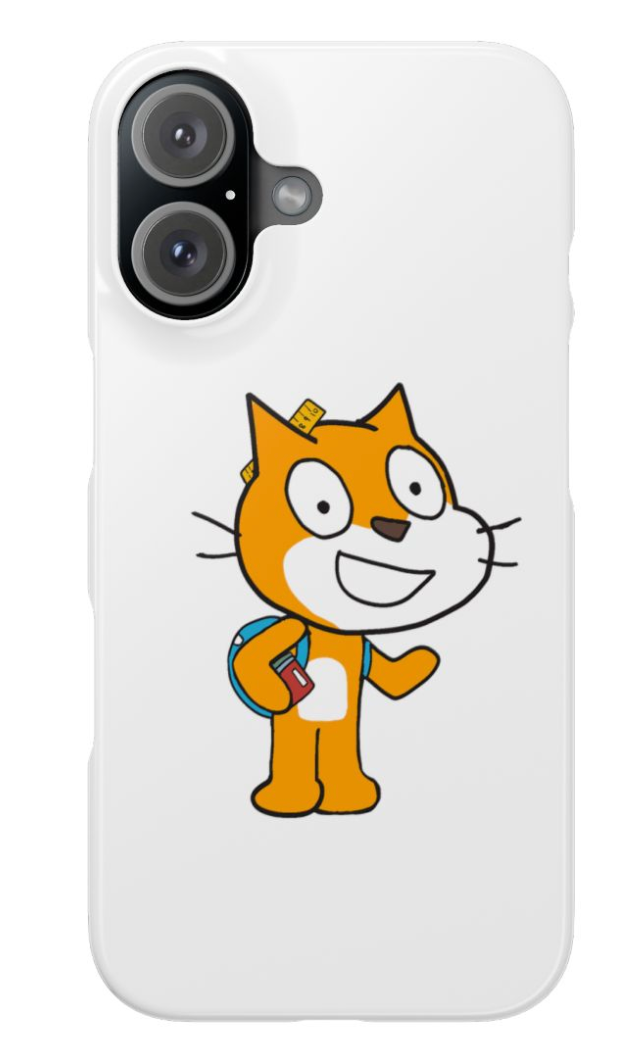 Back to School Cat Slim Phone Case