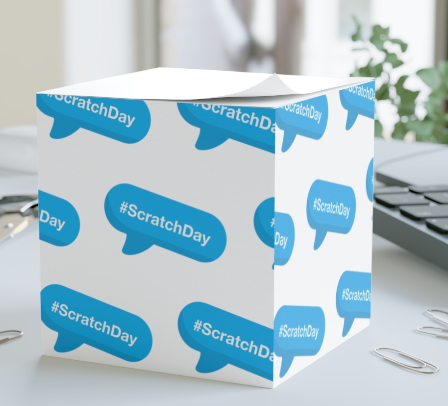 Scratch Day Note Cube