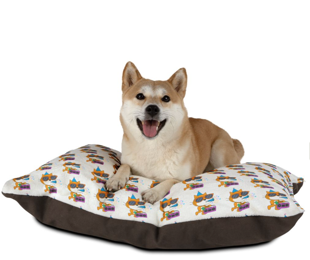 "Party Cat" Pet Bed for Stylish Cats and Dogs,