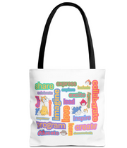 Scratch Inspiring Words Tote Bag